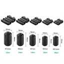 80Pcs Clip-on Ferrite Ring Core RFI EMI Noise Suppressor Cable Clip for 3mm/5mm/7mm/9mm/13mm Diameter Cable Power Cord, Black