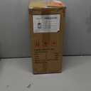 Beionxii Outdoor Pendant Light, Modern Exterior Hanging Porch Lantern, Black Cast Aluminum w/Clear Cylinder Glass - A291H-1PK