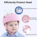 Baby Head Protector Helmet for Walking Crawling Toddler Anti-Collision Head Cushion Breathable Soft Adjustable Protective Hat Helmet Safety Cushion for Running Walking Protector