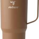 REDUCE 24 oz Hot1 Vacuum Insulated Mug for Hot Tea, Coffee and Other Hot Drinks - With Flo-Motion Lid and Handle, Single-Serve and Cupholder Friendly, Keeps Drinks Hot for up to 8 Hrs, Java
