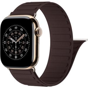 Patented Magnetic Link Sport Band Compatible with Apple Watch Bands Men 44mm 45mm 46mm 49mm 42mm 41mm 40mm 38mm Women, Nylon Sport Loop Strap for iWatch Ultra 3 2 1 SE Series 11 10 9 8 7 6 5 4 3 2 1