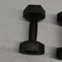 RBX 4LB Pair Hex Dumbbell 2LB EA - Black