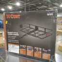 CURT 18153 60 x 24-Inch Basket Hitch Cargo Carrier, 500 lbs Capacity, Black Steel, 2-In Folding Shank