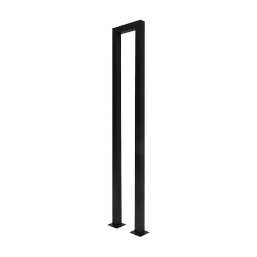 Hand Rails Steps, Matte Black U Shaped Handrails for Indoor Stairs, Non-Slip Stair Railing Industrial Wrought Iron Railing for Stairs, Balcony, Garden - Indoor/Outdoor(Size 39"x7")