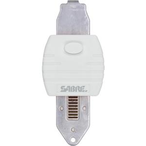SABRE Portable Door Lock, Durable Metal Construction, Lightweight and Compact, Quick No-Tool Installation, Fits Most Inward-Swinging Hinged Doors, Requires 1/8 Inch Gap, For Houses, Apartments, Condos