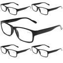Gaoye Professional Reading Glasses for All Day - Computer Readers with Blue Light Protection - Value Pack +2.0