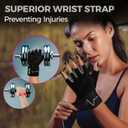 MhIL Workout Gloves for Women – Breathable Gym Gloves for Women with Palm Protection and Enhanced Grip – Padded Weight Lifting Glove for Womens with Wrist Wraps Support Weightlifting Exercise Cycling, Large: 8.1 – 8.6” / 20.6 – 22 cm