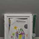 Americanflat - 2 Pack - Kids Artwork Frame Changeable (White) - Magnetic Door Holds 100 Art Pieces - 8.5x11 Letter Size Display with Mat or 10x12.5 Without Mat, My Mini Masterpiece