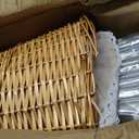 Wedding Stick Umbrellas Bulk, 40 Inch Large Canopy Umbrellas with Woven Rattan Basket Windproof Rainproof