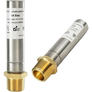 2-Pack EFIELD MH-131, 1/2-Inch MIP Thread Stainless Steel Water Hammer Arrestor For Potable Water Plumbing Application,(HAMMER006-2PCS) 2-Pack EFIELD MH-131, 1/2-Inch MIP Thread Stainless Steel Water Hammer Arrestor For Potable Water Plumbing Application,(HAMMER006-2PCS)