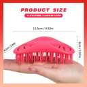 3 x Scalp Massager and Shampoo Shower Brush, Detangling Hair Brush, Scalp Care Hair Brush Wet & Dry detangler for Men and Womenfor Straight/Curly/Thick/Long/Wavy/Damaged Hair, Rose Red