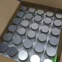 30 Pack 4oz Glass Mason Spice Jars Bottles, Empty Round Containers with Silver Airtight Metal Caps and Pour/Sift Shaker Lid