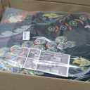 Rugcomf 9x12 Area Rugs for Living Room Washable Rug Floral Non-Slip Large Rug for Living Room, Bedroom, Farmhouse, Dining Room, Kids Playroom (Vibrant Black)