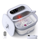 Alljoy Collapsible Foot Spa with Massager and Heat, Foot Bubble Bath Tub with 6 Massage Rollers, Foot Soak Tub with Heater