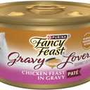 Purina Fancy Feast Gravy Lovers Chicken Feast Pate in Wet Cat Food Gravy - (Pack of Only22) 3 oz. Cans