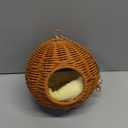 Chewproof Steel Frame Bird Nest for Cage, Washable Small Bird Bed Hammock Hideout Lay Eggs Parakeet Nest Sleep, Parakeet Warm Bed House Hut for Lovebird, Canary, Budgie