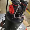 Nessxa 14 Gallon Ultra Quiet Air Compressor with 2 Quick Couplers 2HP 8.75 CFM, Max 115 PSI Pressure Oil-Free Air Compressor Tank, 70dB Quiet Compressor for Auto Repair, Tire Inflation 110V/60hz