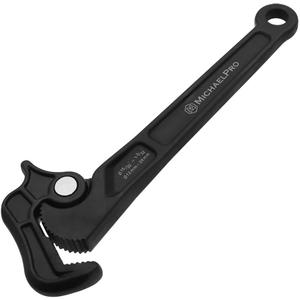 MichaelPro Self Adjusting Pipe Wrench, 8 Inch Multi-Function Spanner Adjustable Plumbing Wrench, Clamping Diameter Up to 1-3/32 Inch (28mm), Adjusting Wrench with Swivel Head