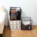 Zopeal 6 Pack Popup Laundry Hamper 13 Inch Collapsible Laundry Baskets with Handles Mesh Clothes Baskets Portable Single Layer Foldable Clothes Hamper Square Bin for Washing, Toy Storage(Multicolor)