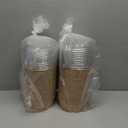 50 Pack Disposable Salad Bowls with Lids, 17oz Round Microwave-Safe Meal Prep Containers for Food Storage, BPA-Free Leakproof Heavy Duty Paper Bowls, Perfect for Parties, Picnics, Takeout