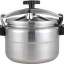 Alpine Cuisine Pressure Cooker/canner Aluminum 11 Liters, Bakelite Handle Mirror Polishing, Super Safety Lock, Cook Delicious Food in Less Time, Easy to Open & Close, Suitable for All Kinds of Stoves