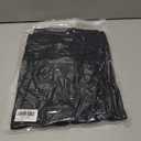 Men's Long Sleeve Polo Shirts for Men, Casual & Work Golf Polo Shirts with Split Hem,Stylish Collared Shirt (Black, L)