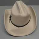 Jastore Kids Western Cowboy Cowgirl Hat Boys Girls Felt Fedora Hats with Buckle Belt