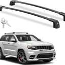 Richeer 260LBS Lockable Roof Rack Cross Bars for 2011-2022 Grand Cherokee Altitude/SRT/Trackhawk with Roof Black Moldings, Aluminum Crossbars with Anti-Theft Locks for Cargo Rooftop Luggage Canoe