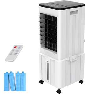 Advwin 3-In-1 Windowless Portable Air Conditioner,Upgraded Evaporative Cooler Fan with 3.6 gal Removable Water Tank,12Timer, 3 Speeds, Remote, Black&White