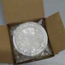 2 Pieces Reusable Mug Lids for Ceramic Mugs, 11 Ounce White Ceramic Cup Lid, Drink Cover for Outdoors, Cup Cover to Keep Warm, Fits Mug with Outside Diameter 3.25 Inch, Best for Hot and Cold Beverage