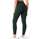 Women's High Waisted Yoga Leisure Leggings 25" Light Compression Butter Smooth Workout Legging Pants Side Pockets, S, Pack Of 2