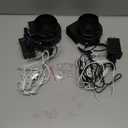 Envanptaz 2-Pack Inflatable Fan Blower Replacement, 12V 1.2A Air Blower for Inflatables with 3 LED Light Strings for Thanksgiving Christmas Halloween Yard Party Holiday Inflatable Decorations