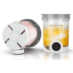 Ninja Swirl by CREAMi Ice Cream and Soft Serve Maker Pints and Lids - 1 Pack, Compatible with NC700/701 Series Ninja Swirl Ice Cream & Soft Serve Makers, BPA-Free & Dishwasher Safe, Grey Lids