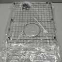 Serene Valley Sink Bottom Grid 24-9/16" X 14-7/16", Centered Drain with Corner Radius 3/8", Sink Protector NDG2515C, Medium