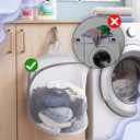3 Pack Small Hanging Laundry Bag, Foldable Mini Mesh Laundry Hamper Basket