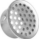 PVC Termination Cap, Stainless Steel PVC Termination Mesh Screen Cover for 2 Inch Inner Diameter Round Mesh Screen Vent Cover for Furnace and Roof Vent Cap (Silver)