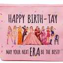 Music Lover Gifts for Women, Album Inspired Gift, Song Lovers Gift, Birthday Gifts for Mum Daughter Sister Friend BFF Girls, Singer's Merchandise, Travel Toiletry Makeup Organizer Zipper Pouch