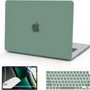 B BELK Compatible with MacBook Pro 14 inch Case 2026-2021 M5 M4 M3 M2 M1 A3427 A3426 A3112 A3185 A3401 A2918 A2992 A2779 A2442, Plastic Hard Shell Case+Keyboard Cover+Screen Protector, Midnight Green