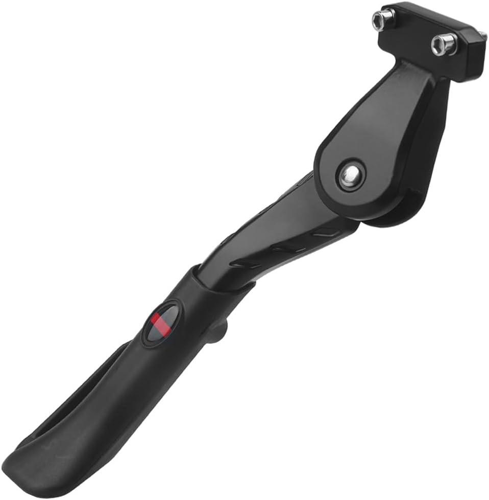 Height Adjustable Bicycle Kickstand Aluminum Alloy Strong Rear Mount Kick Stand for 16-22inch Bikes, Ebikes (40mm Hole Distance only)