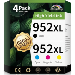 952XL Ink Cartridges Combo Pack Replacement for HP 952XL 952 XL Ink Cartridges to Use with HP Officejet Pro 8710 7740 8720 8702 8210 7720 8715 8730 8740 8216 Printer (Black/Cyan/Magenta/Yellow)