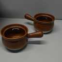 LE TAUCI French Onion Soup Bowls, 22 Ounces Ceramic Soup Bowls with Handles for Soup, Cereal, Chilli, Beef Stew, Soup Crocks Oven Safe and Stackable, Set of 4