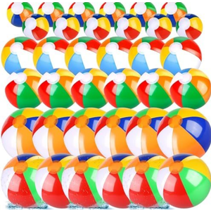 Aodaer 23 Pack Inflatable Beach Balls Rainbow Swimming Pool Balls Beach Pool Party Favors for Kids and Adults Summer Water Games Toys and Party Supplies