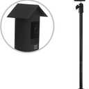 HOLACA Spike Pole Mount Ground Stake and Weatherproof Silicone Skin for Ring Stick Up Cam Battery HD Security Camera, Suitable for Stake into Soft Ground