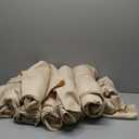 BRILLMAX 8 Pack Beige Tablecloths 60 x 102 Inch for 6ft Rectangle Tables - 150 GSM Polyester Fabric, 15" Standard Drop, Water, Stain & Wrinkle Resistant Cloth Cover for Wedding Banquet Dining Buffet