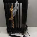 PELONIS Radiator Heater for Large Space, Electric Oil Filled Radiator, Dual Knobs, 1500W, Quiet Space Heater, 3 Modes, Tip-over Protection (Black)