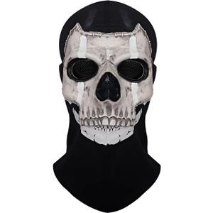 Joukavor Ghost Call of Duty Mask Cod Ghost MW2 Mask Skull Face Mask for Cosplay