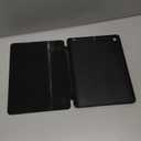 iMieet iPad 9.7 Case (2018/2017 Model, 6th/5th Generation), Smart Cover with Pencil Holder and Soft Baby Skin Silicone Back and Full Body Protection, Auto Wake/Sleep Cover (Black)