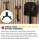 Tool Hook for Lifetime Shed Accessories: 12 Pcs ABS Storage Shed Hooks for Electric Hand Gardening Tools - Does Not Work on Horizontal Siding Sheds - Black