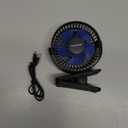 Gaiatop USB Desk Fan, Small But Powerful, Personal Portable Quiet 3 Speeds, Adjustable Mini Table Desktop fan for Cooling Home Office Car Summer Travel Gifts Blue