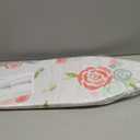 Amazon Basics Foldable Space Saving Ironing Board Tabletop with Non-Slip Feet, 77x29 cm, White, Floral